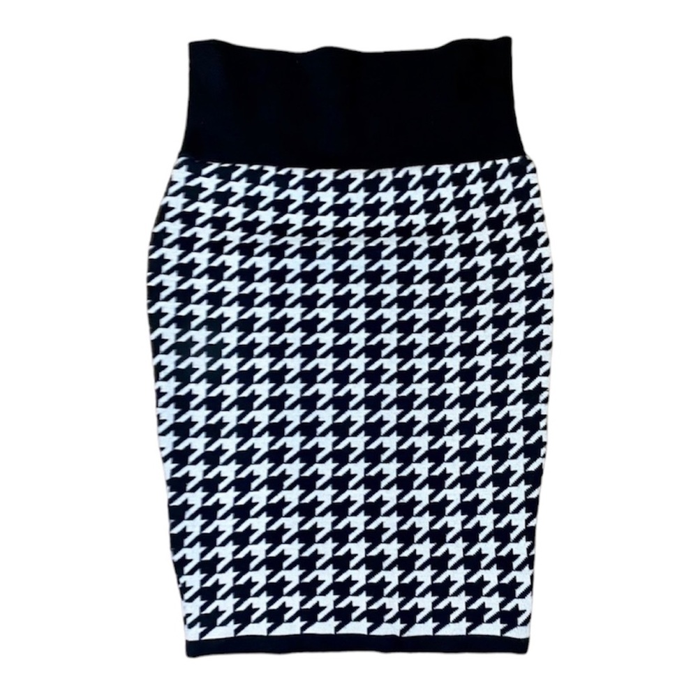 Windsor Black and White Checker Pencil Skirt Size Small